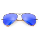 Ray-Ban - RB3025 167/68 - Original Aviator Flash Lenses - Bronze-Copper - Blue Mirror Lenses - Sunglass - Ray-Ban Eyewear