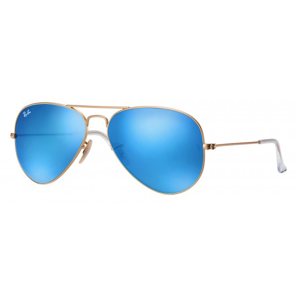 ray ban gold and blue