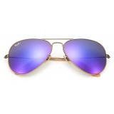 Ray-Ban - RB3025 167/1M - Original Aviator Flash Lenses - Bronze-Copper - Violet Mirror Lenses - Sunglass - Ray-Ban Eyewear