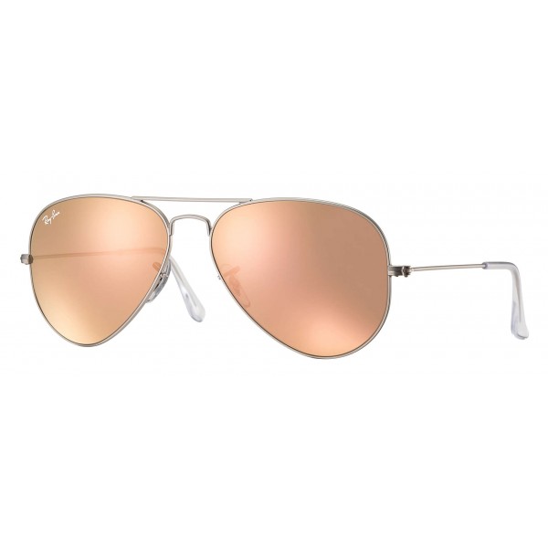 ray ban aviator montatura argento