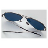 Ray-Ban - RB8125 9138T0 - Original Aviator Titanium - Pewter - Blue Classic Lenses - Sunglass - Ray-Ban Eyewear