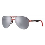 Ray-Ban - RB3460M F0126G - Original Scuderia Ferrari Collection Aviator - Red Black - Grey Mirror - Sunglass - Ray-Ban Eyewear