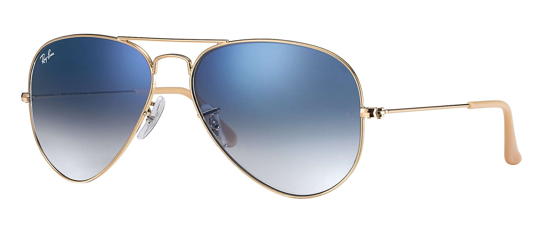 ray ban gold blue gradient