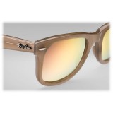 Ray-Ban - RB4340 61667Y - Original Wayfarer Ease - Light Brown - Copper Gradient Flash Lenses - Sunglass - Ray-Ban Eyewear