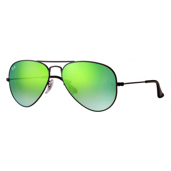 Ray-Ban - RB3025 002/4J - Original Aviator Flash Lenses Gradient - Black - Green  Gradient Flash Lenses - Sunglasses - Eyewear - Avvenice