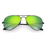 Ray-Ban - RB3025 002/4J - Original Aviator Flash Lenses Gradient - Black - Green Gradient Flash Lenses - Sunglasses - Eyewear