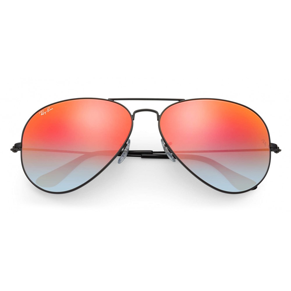 Ray-Ban - RB3025 002/4W - Original Aviator Flash Lenses Gradient - Black -  Orange Gradient Flash Lenses - Sunglasses - Eyewear - Avvenice