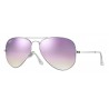 Ray-Ban - RB3025 019/7X - Original Aviator Flash Lenses Gradient - Silver - Lilac Gradient Flash Lenses - Sunglasses - Eyewear