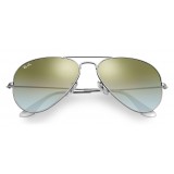 Ray-Ban - RB3025 019/9J - Original Aviator Flash Lenses Gradient - Silver - Green Gradient Flash Lenses - Sunglasses - Eyewear