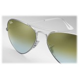Ray-Ban - RB3025 019/9J - Original Aviator Flash Lenses Gradient - Silver - Green Gradient Flash Lenses - Sunglasses - Eyewear