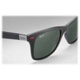 Ray-Ban - RB4195M F60271 - Original Scuderia Ferrari Collection Wayfarer - Black - Green Classic Lenses - Sunglass - Eyewear