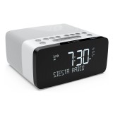 Pure - Siesta Charge - Polar - Alarm Clock Radio Premium - DAB+/FM/Bluetooth - Wireless Charger - High Quality Digital Radio