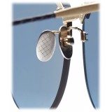 Bottega Veneta - Metal Cat Eye Sunglasses - Blue - Sunglasses - Bottega Veneta Eyewear