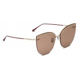 Bottega Veneta - Metal Cat Eye Sunglasses - Gold - Sunglasses - Bottega Veneta Eyewear