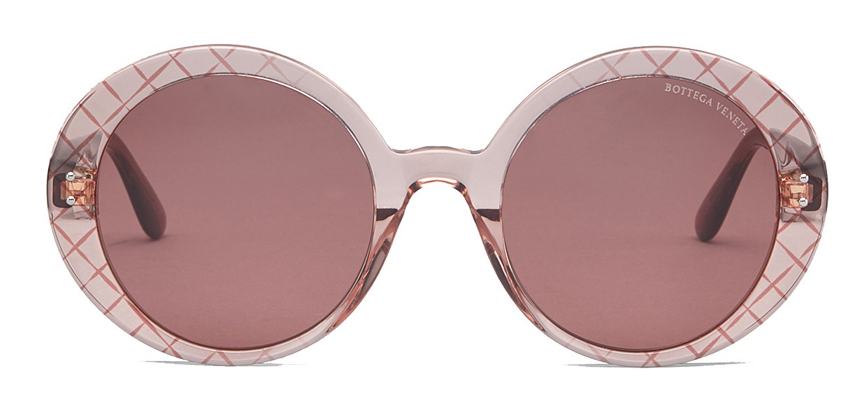 Bottega Veneta BOTTEGA VENETA BV0225S 003 Red/Pink Frame Brown 54mm Lens Sunglasses #1462 