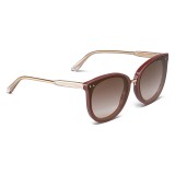 Bottega Veneta - Acetate and Metal Pantos Sunglasses - Brown Nude - Sunglasses - Bottega Veneta Eyewear