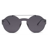Bottega Veneta - Nylon Classic Sunglasses - Ruthenium Black Gray - Sunglasses - Bottega Veneta Eyewear