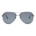 Bottega Veneta - Metal Aviator Sunglasses - Ruthenium Black Blue - Sunglasses - Bottega Veneta Eyewear