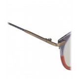 Bottega Veneta - Acetate Round Sunglasses - Grey Transparent - Sunglasses - Bottega Veneta Eyewear