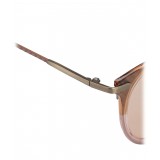 Bottega Veneta - Acetate Round Sunglasses - Brown Pink - Sunglasses - Bottega Veneta Eyewear