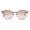 Bottega Veneta - Acetate Round Sunglasses - Brown Pink - Sunglasses - Bottega Veneta Eyewear