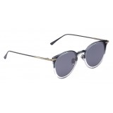 Bottega Veneta - Acetate Round Sunglasses - Grey Black - Sunglasses - Bottega Veneta Eyewear