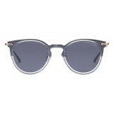 Bottega Veneta - Acetate Round Sunglasses - Grey Black - Sunglasses - Bottega Veneta Eyewear