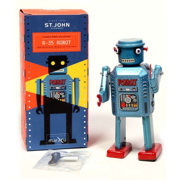 Stampa giapponese robot giocattolo di latta Spazio Classico 17”x11” Ray Gun NUOVO Nuovo di zecca Capo Fuoco 