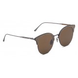 Bottega Veneta - Metal Cat Eye Sunglasses - Brown - Sunglasses - Bottega Veneta Eyewear