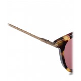 Bottega Veneta - Acetate and Metal Classic Sunglasses - Havana - Sunglasses - Bottega Veneta Eyewear