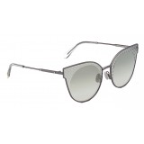 Bottega Veneta - Cross Metal Cat Eye Sunglasses - Ruthenium Green - Sunglasses - Bottega Veneta Eyewear