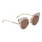 Bottega Veneta - Acetate Cat Eye Sunglasses - Transparent Light Honey - Sunglasses - Bottega Veneta Eyewear