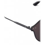 Bottega Veneta - Cross Metal Cat Eye Sunglasses - Black Grey - Sunglasses - Bottega Veneta Eyewear