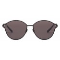 Bottega Veneta - Cross Metal Cat Eye Sunglasses - Black Grey - Sunglasses - Bottega Veneta Eyewear