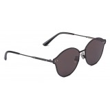 Bottega Veneta - Cross Metal Cat Eye Sunglasses - Black Grey - Sunglasses - Bottega Veneta Eyewear