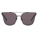 Bottega Veneta - Cross Metal Square Sunglasses - Black Grey - Sunglasses - Bottega Veneta Eyewear