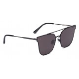 Bottega Veneta - Cross Metal Square Sunglasses - Black Grey - Sunglasses - Bottega Veneta Eyewear