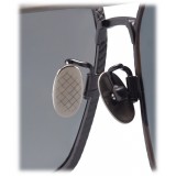 Bottega Veneta - Occhiali da Sole Squadrati in Metallo Intrecciato - Black Grey - Occhiali da Sole - Bottega Veneta Eyewear