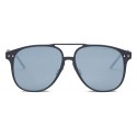 Bottega Veneta - Occhiali da Sole Aviator in Alluminio - Black Gray - Occhiali da Sole - Bottega Veneta Eyewear