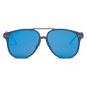 Bottega Veneta - Alluminium Aviator Sunglasses - Blue - Sunglasses - Bottega Veneta Eyewear