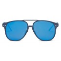 Bottega Veneta - Occhiali da Sole Aviator in Alluminio - Blue - Occhiali da Sole - Bottega Veneta Eyewear