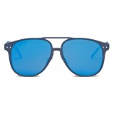 Bottega Veneta - Occhiali da Sole Aviator in Alluminio - Blue - Occhiali da Sole - Bottega Veneta Eyewear