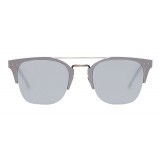 Bottega Veneta - Alluminium Classic Sunglasses - Black Gray Silver - Sunglasses - Bottega Veneta Eyewear