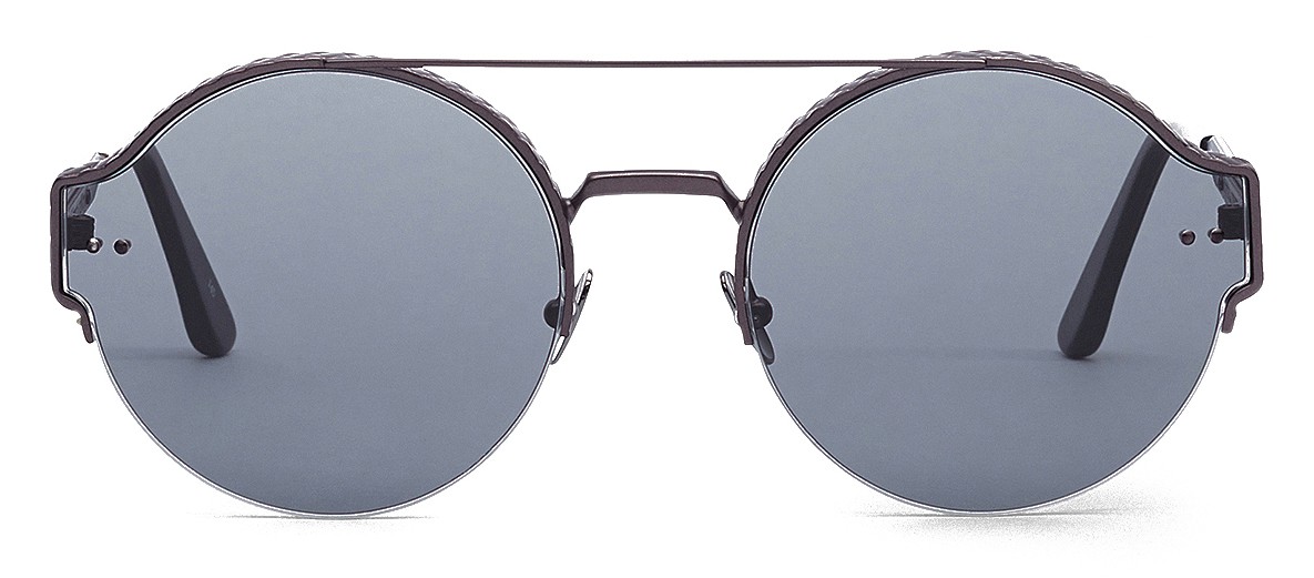 Bottega Veneta Metal Classic Sunglasses Brunished with Smoked