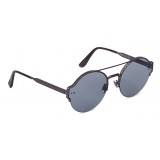 Bottega Veneta - Metal Classic Sunglasses Brunished with Smoked Lenses - Black - Sunglasses - Bottega Veneta Eyewear