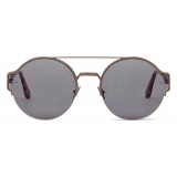 Bottega Veneta - Occhiali da Sole Classici in Metallo Brunished - Antique Brass - Occhiali da Sole - Bottega Veneta Eyewear