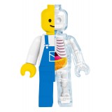 Fame Master - Small Brick Man - Worker - 4D Master - Mighty Jaxx - Jason Freeny - Body Anatomy - XX Ray - Art Toys
