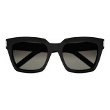 Yves Saint Laurent - Bold SL1 Sunglasses with Square Thick Frames and Nylon Lenses - Black - Saint Laurent Eyewear