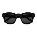 Yves Saint Laurent - Occhiali da Sole Bold SL2 con Montatura Spessa Rotonda - Nylon Nero - Saint Laurent Eyewear