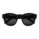 Yves Saint Laurent - Bold SL2 Sunglasses with Round Thick Frames and Nylon Lenses - Black - Saint Laurent Eyewear